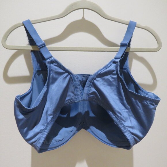 WACOAL Basic Beauty Contour Bra in Country Blue Satin - Size 40G - Picture 7 of 12